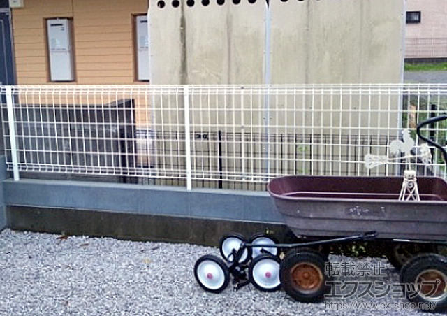 神奈川県相模原市ののフェンス・柵 ハイグリッドフェンスUF8型 フリーポールタイプ 施工例