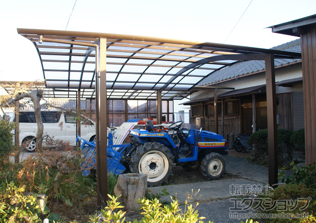 三重県亀山市ののカーポート レイナツインポート 積雪〜20cm対応 施工例