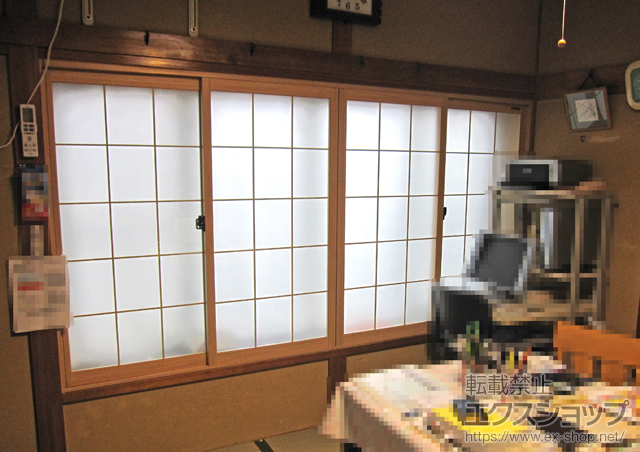 岩手県盛岡市のの二重窓（内窓） プラマードU 引違い窓 4枚建 施工例