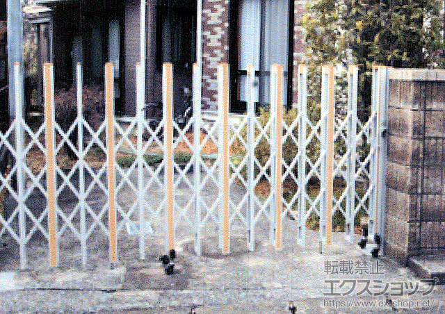 東京都西東京市ののカーゲート アルシャインII H型 Cタイプ　ノンレール片開き 施工例