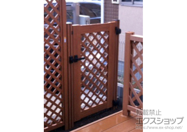 東京都府中市のの門扉 スタンダード門扉2型 片開き 門柱使用 施工例