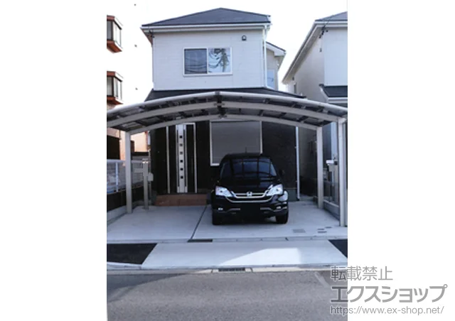 愛知県名古屋市のYKKAPのカーポート レイナポート M合掌 積雪～20cm対応 施工例