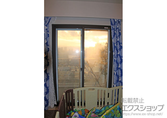 東京都中央区のの二重窓（内窓） インプラス ダストバリア仕様 引違い窓 2枚建 施工例