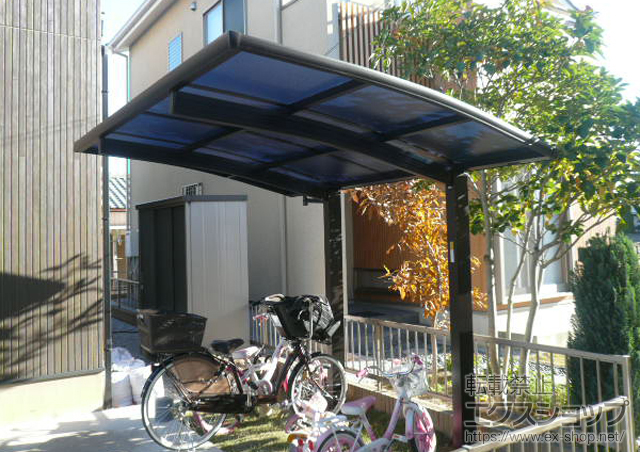 埼玉県深谷市ののサイクルポート・駐輪場 プレシオスポート ミニ 積雪〜20cm対応 施工例