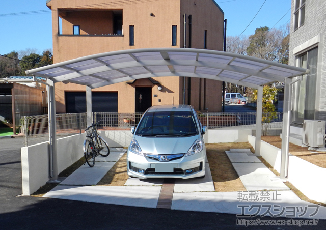 東京都八王子市ののカーポート レイナツインポート 積雪〜20cm対応 施工例