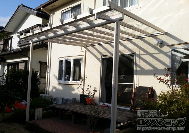 神奈川県横浜市ののテラス屋根 ナチュレテラスタイプ 積雪〜20cm対応 施工例