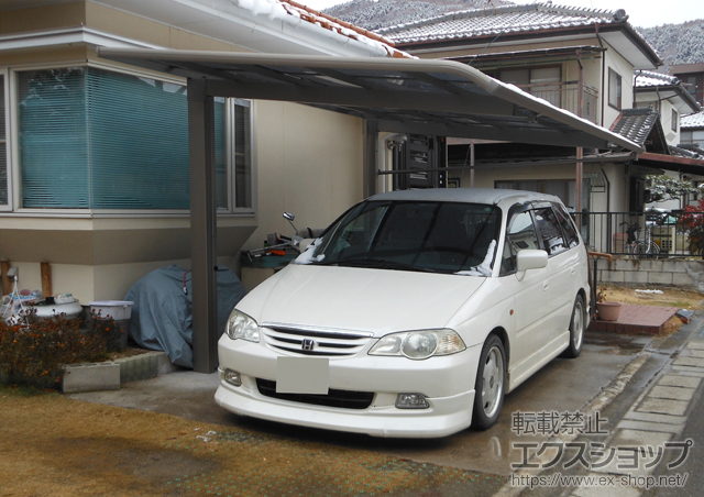 長野県長野市のLIXIL リクシル（トステム）のカーポート レガーナポートシグマIII 積雪〜20cm対応＋レガーナポートシグマIII?着脱式サポート 施工例