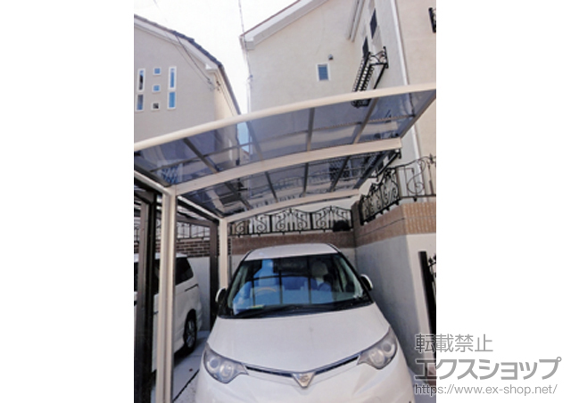 兵庫県西宮市ののカーポート レイナポート 積雪〜20cm対応 施工例