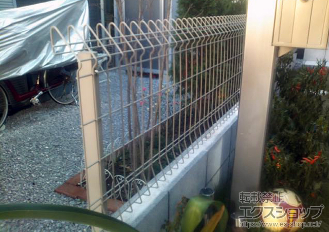 東京都練馬区ののフェンス・柵 メッシュフェンスG10-R 施工例