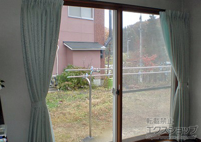 長野県長野市のの二重窓（内窓） インプラス ダストバリア仕様 引違い窓 2枚建 施工例