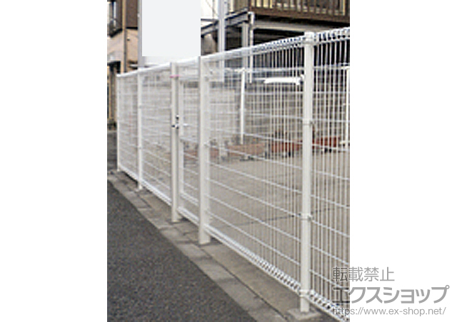 神奈川県横浜市のの門扉 ハイグリッド門扉NF1型 片開き 柱使用 施工例