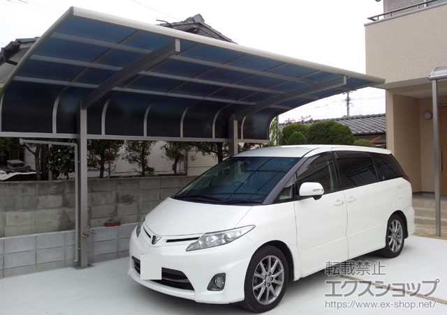 福岡県古賀市ののカーポート プレシオスポート アルファ 積雪〜20cm対応 施工例