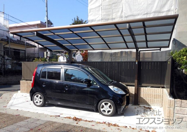 兵庫県三田市ののカーポート レイナポート 積雪〜20cm対応 施工例