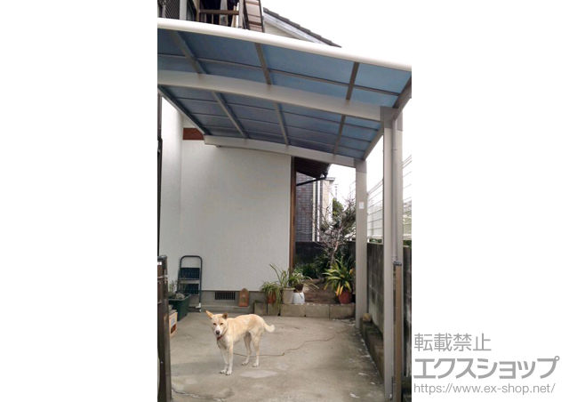 福岡県福岡市のLIXIL リクシル（トステム）のカーポート カーブポートシグマIII 積雪〜30?対応 施工例