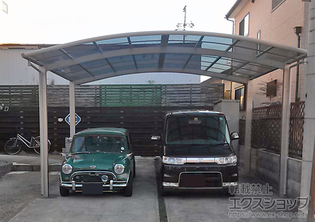 滋賀県守山市ののカーポート レイナツインポート 積雪〜20cm対応 施工例