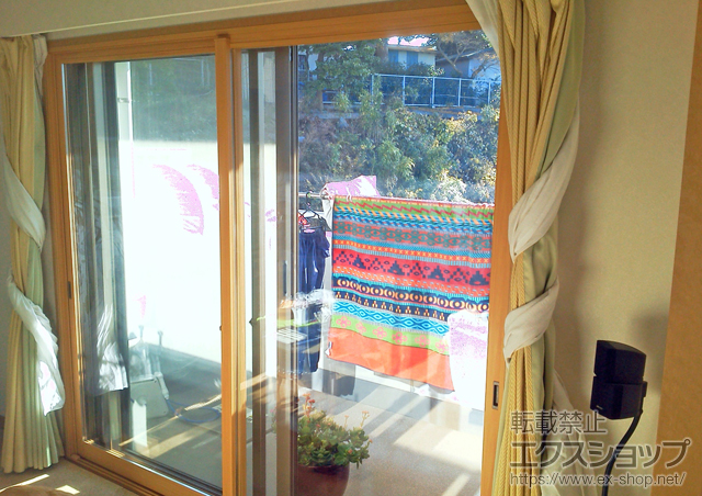 神奈川県横浜市のの二重窓（内窓） インプラス ダストバリア仕様 引違い窓 2枚建 施工例