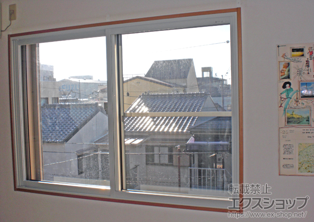 兵庫県神戸市兵庫区のの二重窓（内窓） プラメイクE  引違い窓 2枚建 施工例