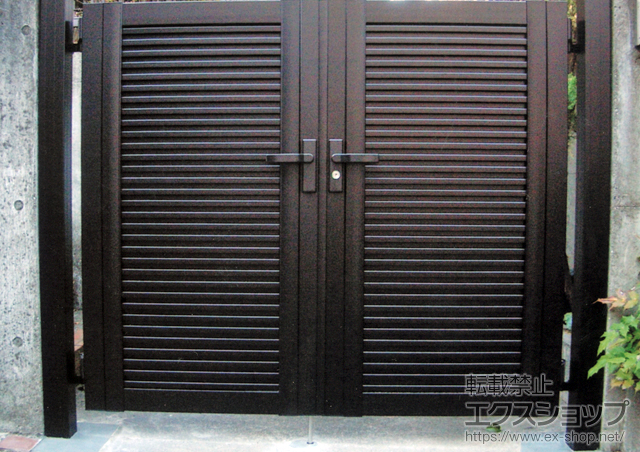 神奈川県横浜市のの門扉 シャレオR5型 両開き 施工例