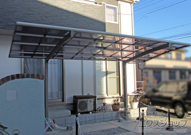 埼玉県川越市のLIXIL リクシル（トステム）のカーポート カーブポートシグマIII　積雪〜30cm対応 施工例
