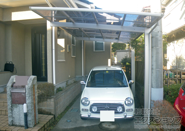 栃木県宇都宮市ののカーポート エフルージュ 積雪〜20cm対応 施工例