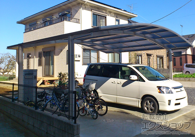 埼玉県白岡市ののカーポート レイナツインポート 積雪〜20cm対応 施工例