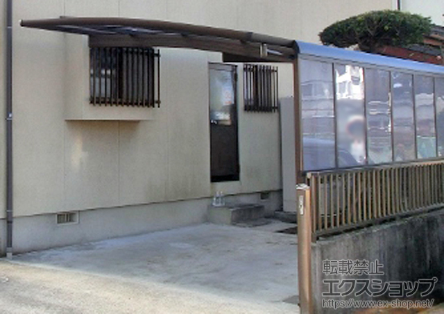 熊本県菊池郡大津町ののカーポート レイナポート 縦連棟 積雪〜20?対応+サイドパネル 1段（Ｈ1,000mm） 施工例