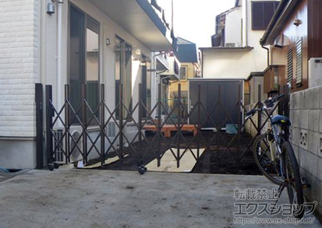 東京都狛江市ののカーゲート トリップゲート PA型 ノンレール 片開き 施工例