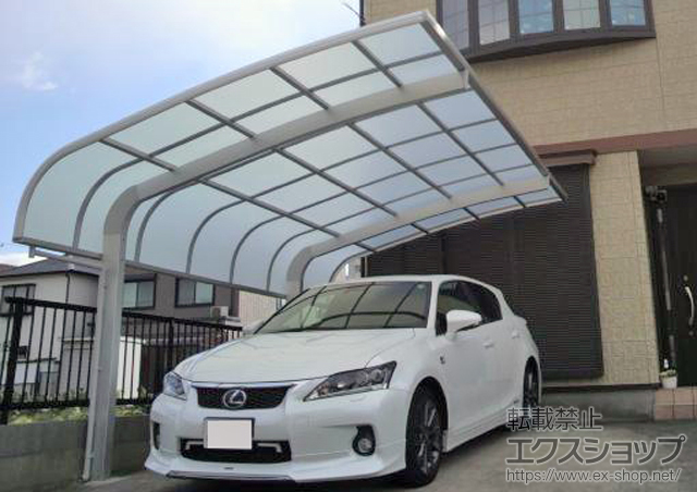 愛知県北名古屋市のLIXIL リクシル（トステム）のカーポート テールポートシグマIII 積雪〜30cm対応 施工例