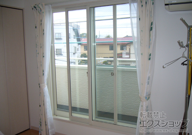 神奈川県相模原市中央区のの二重窓（内窓） インプラス ダストバリア仕様 引違い窓 2枚建 施工例