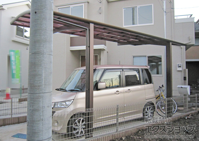 神奈川県川崎市高津区ののカーポート レイナポート 積雪〜20cm対応 施工例