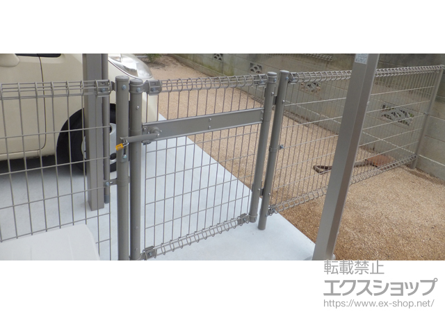 愛媛県松山市ののフェンス・柵 ハイグリッドフェンスN1型 間仕切りタイプ 施工例