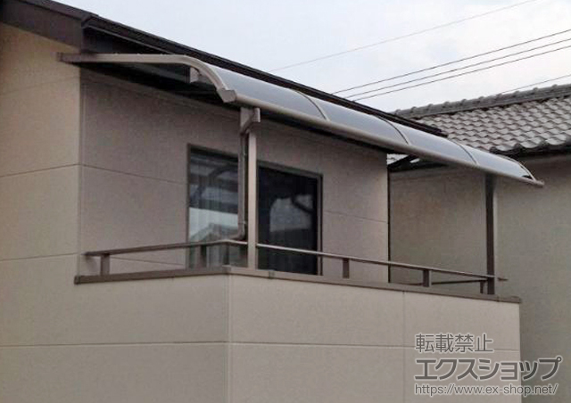 大阪府高槻市のLIXIL リクシル（トステム）のバルコニー・ベランダ屋根 ライザーテラスII R型 屋根タイプ 単体 積雪〜20cm対応 施工例
