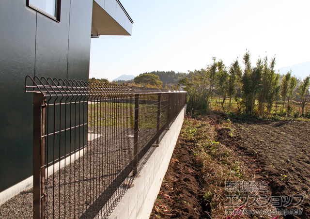 鹿児島県肝属郡肝付町ののフェンス・柵 メッシュフェンス G10-R 施工例