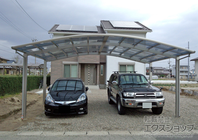 愛知県江南市ののカーポート レイナツインポート 積雪〜20cm対応 施工例