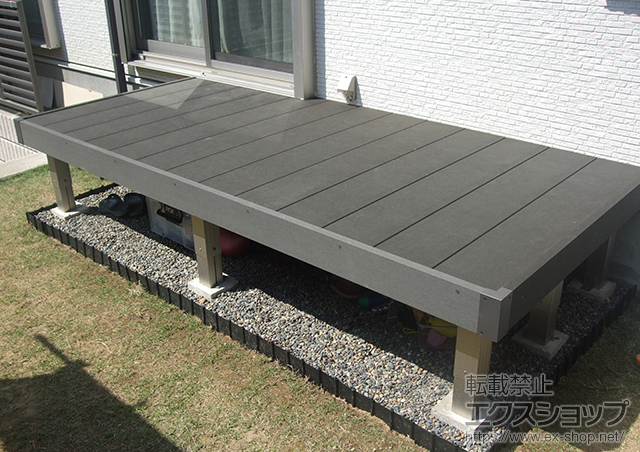 千葉県千葉市ののウッドデッキ リウッドデッキ 200 施工例