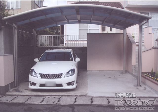 鹿児島県鹿児島市ののカーポート レイナツインポート 積雪〜20cm対応 施工例