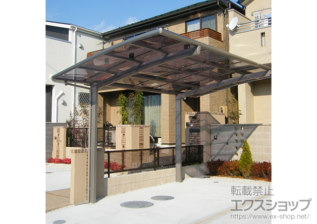 愛知県あま市のLIXIL リクシル（トステム）のカーポート カーブポートシグマIII 積雪〜30cm対応 施工例