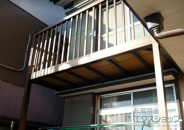 愛知県瀬戸市ののバルコニー バルコニー BY-X型 幅広格子 単体 柱建て式 施工例