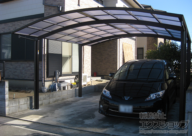 埼玉県比企郡吉見町ののカーポート レイナツインポート 積雪〜20cm対応 施工例