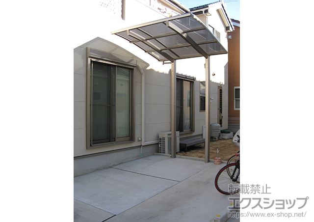 埼玉県川越市のLIXIL リクシル(新日軽)のサイクルポート・駐輪場 ファインポートII R ミニ 積雪〜20cm対応 施工例