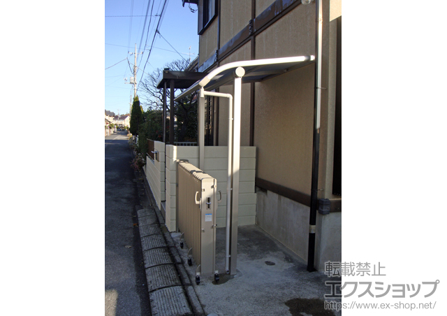 千葉県印旛郡栄町ののテラス屋根 プレシオステラス R型 テラスタイプ 単体 積雪〜20cm対応 施工例