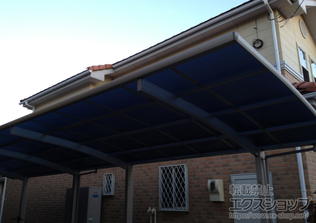 埼玉県川越市ののカーポート プレシオスポート 縦連棟 積雪〜20cm対応 施工例