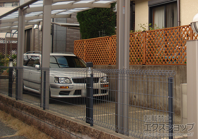 大阪府吹田市ののフェンス・柵 サニーブリーズフェンスA型 間仕切りタイプ 施工例