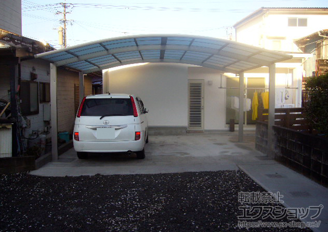 鹿児島県出水市ののカーポート レイナツインポート 積雪〜20cm対応 施工例