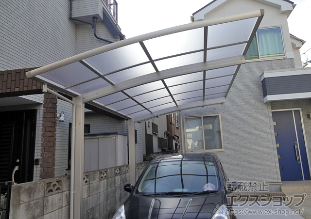 東京都葛飾区ののカーポート レイナポート 積雪〜20cm対応 施工例