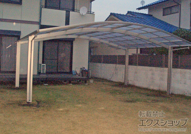 群馬県伊勢崎市ののカーポート レイナツインポート 積雪〜20cm対応 施工例