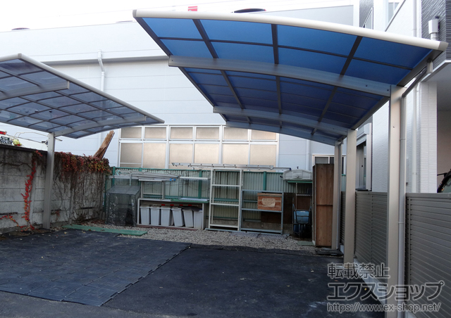埼玉県和光市ののカーポート レイナポート 延長 積雪〜20cm対応 施工例