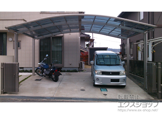 広島県福山市ののカーポート レイナツインポート 積雪〜20cm対応 施工例