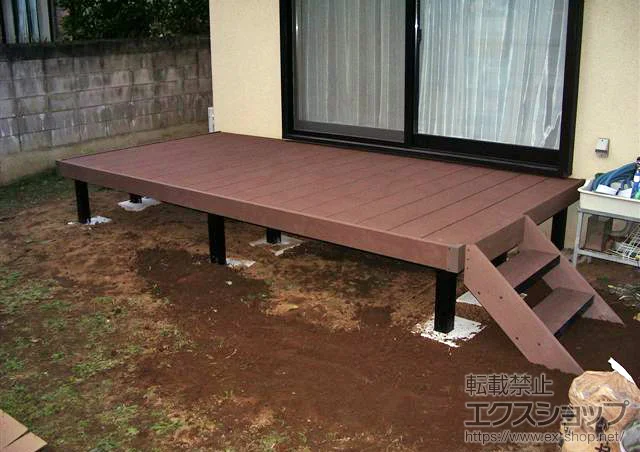 千葉県市川市のYKKAPのウッドデッキ リウッドデッキ 200 単体 施工例