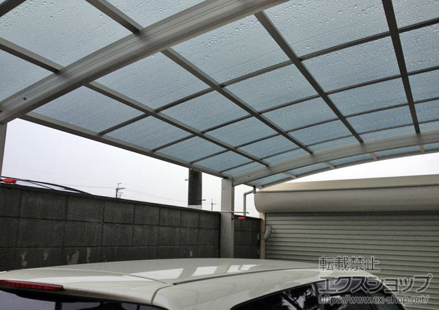 大阪府藤井寺市ののカーポート レイナポート 積雪〜20cm対応 施工例